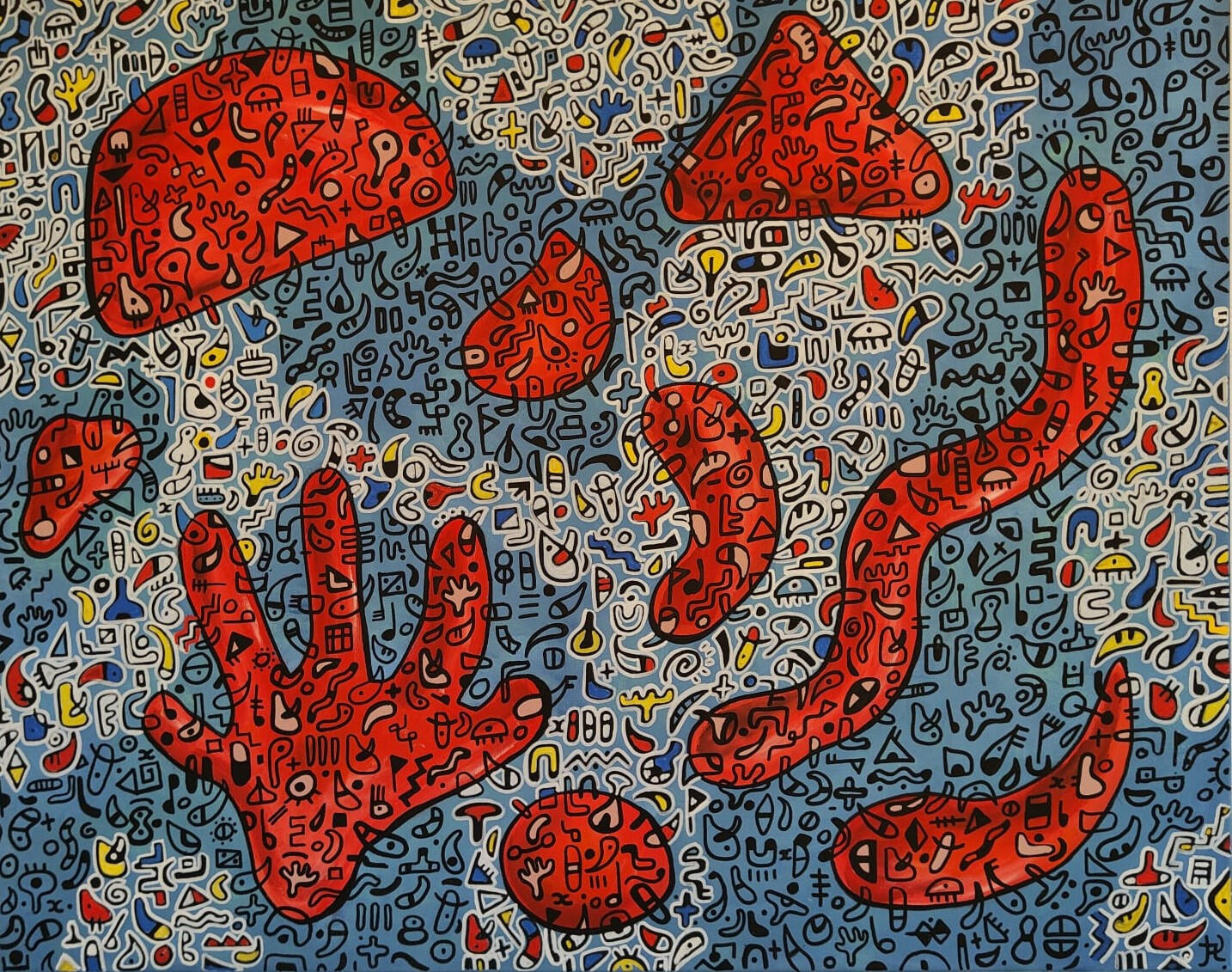 "Milky way" 100cm x 80 cm, Acrylic on canvas